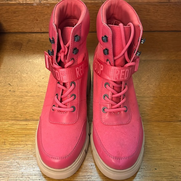 redtop Shoes - REDTOP HOT PINK COMBAT BOOTS. EUC Minor marks but can be cleaned. Sz 7.5 run big
